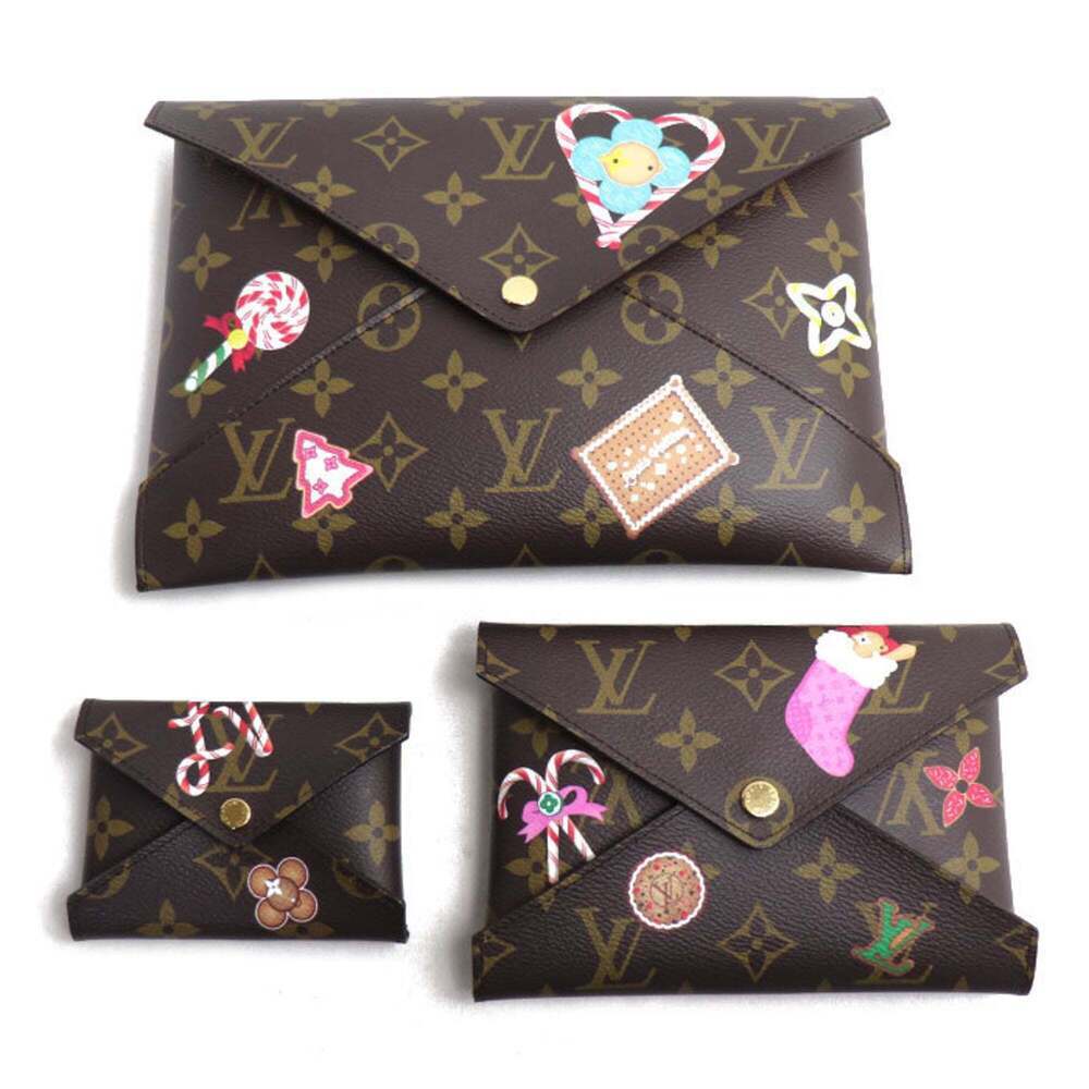 LOUIS VUITTON Brown Monogram Pochette Clutch Bag
